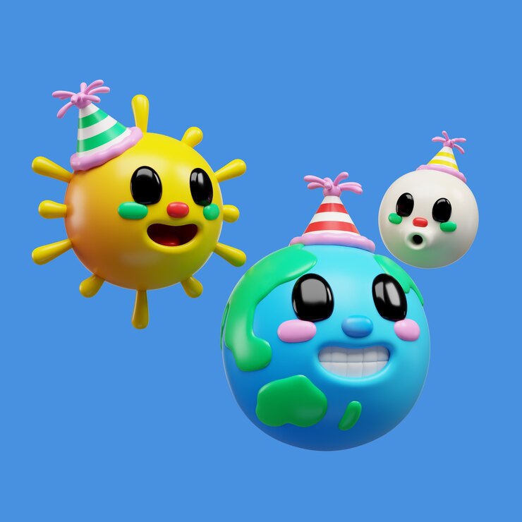 PSD gratuito rendering 3d dell'icona emoji della terra.