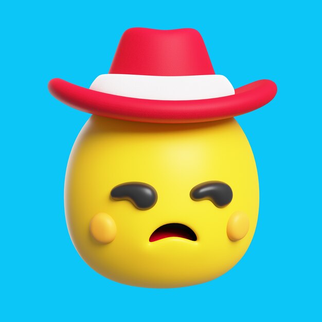 Rendering 3D dell'icona emoji