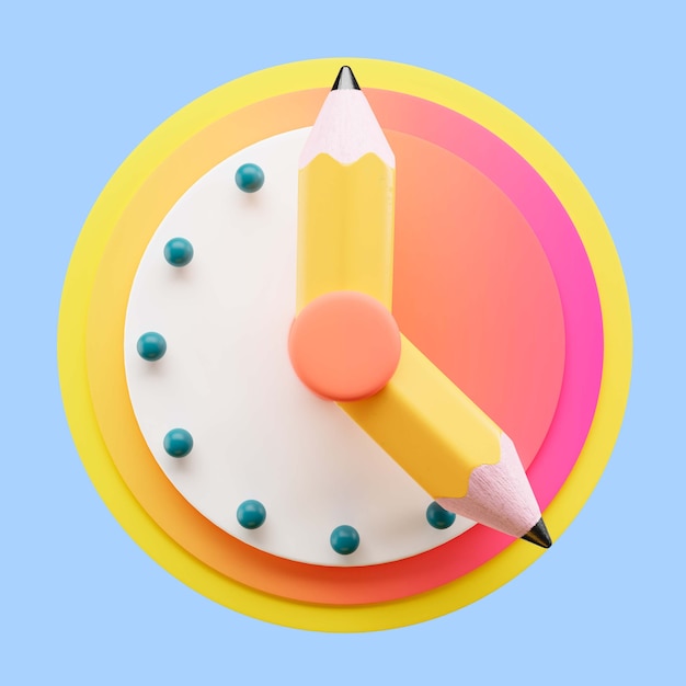 Rendering 3d di elemento di design grafico