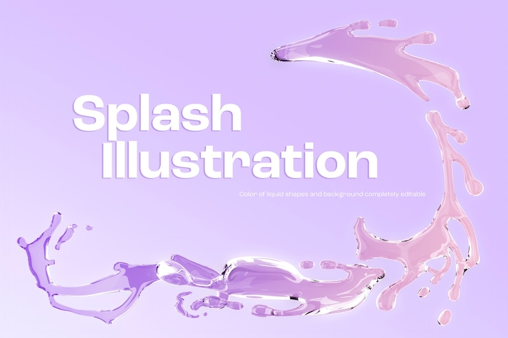PSD gratuito rendering 3d di forme liquide sullo sfondo