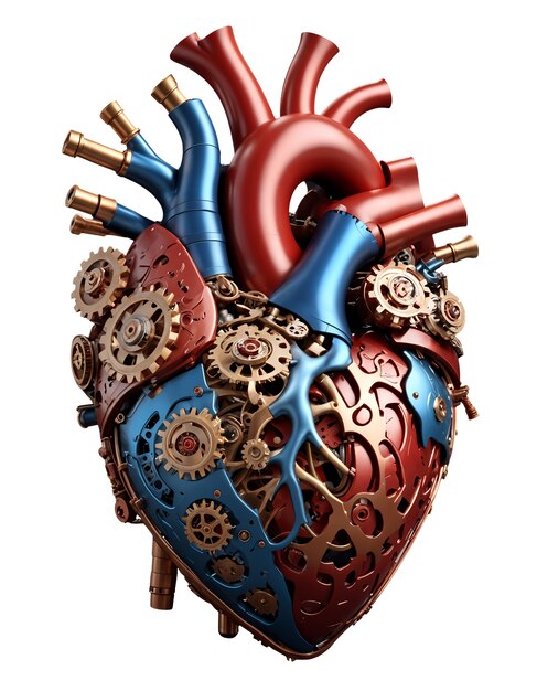 Rendering 3D di un cuore realistico