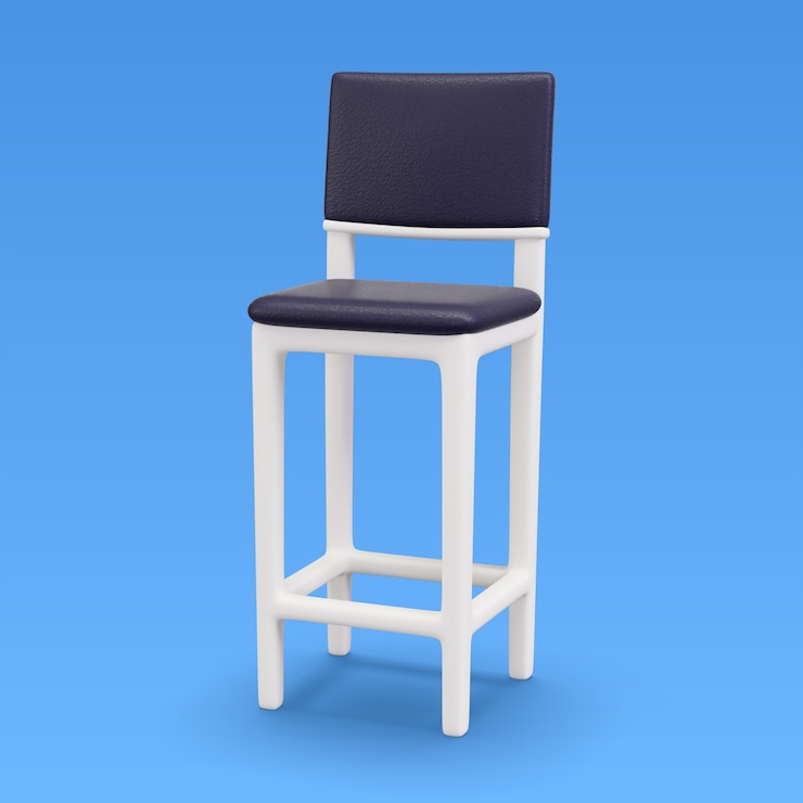 PSD gratuito rendering 3d di un'illustrazione di mobili aziendali