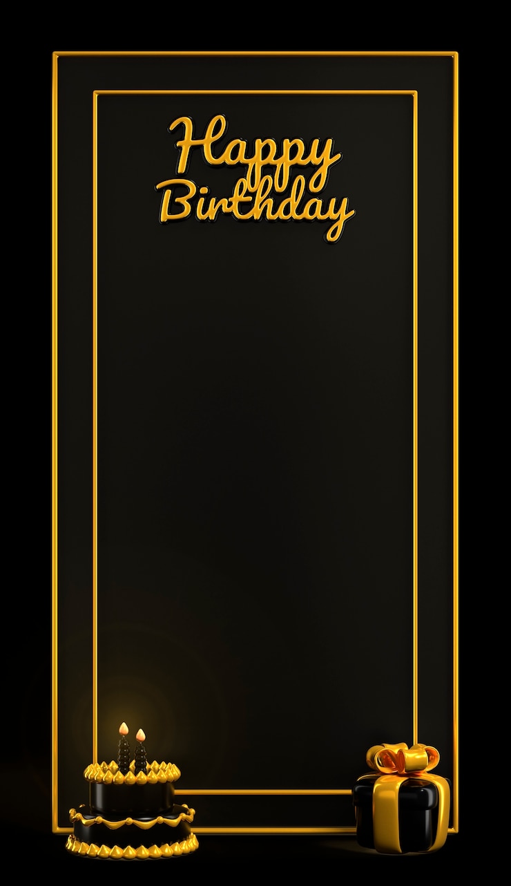 PSD gratuito rendering 3d di uno sfondo di compleanno elegante