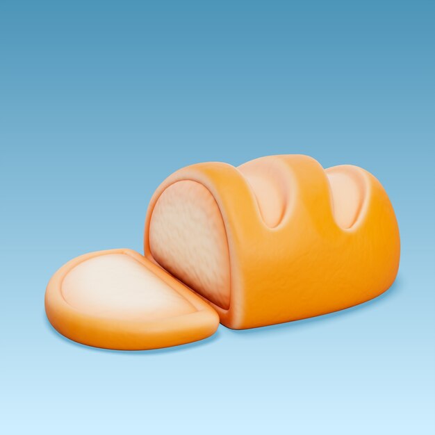 Rendering de pan en 3D