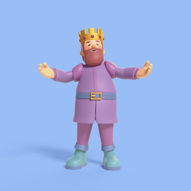 Renderización en 3D del carácter de la monarquía