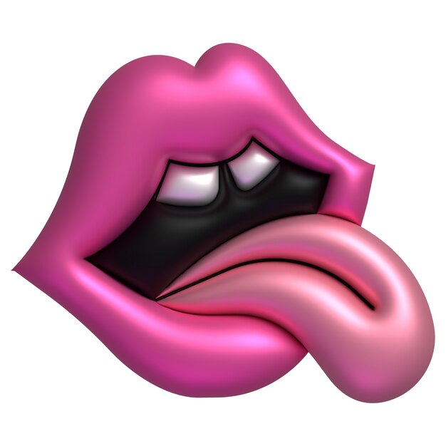 Renderización 3D del diseño del icono del año 2000