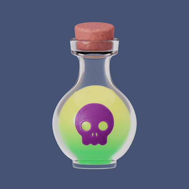 Renderización en 3D del diseño del icono de Halloween