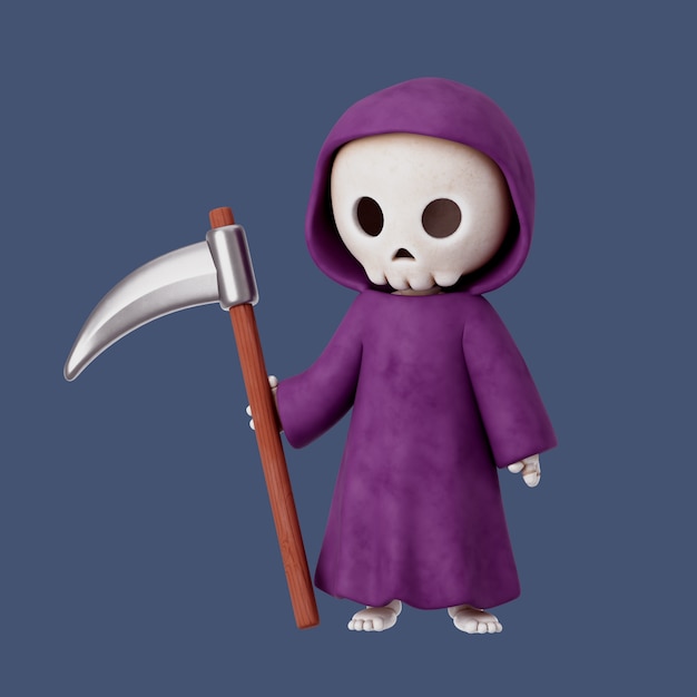 Renderización en 3D del diseño del icono de Halloween