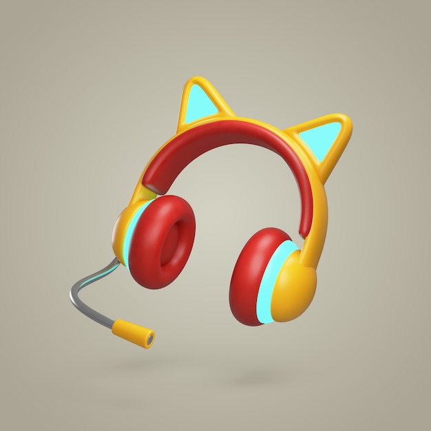 Renderización 3D del diseño del icono del juego retro