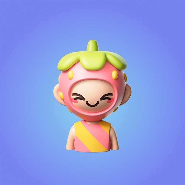 Renderización 3D del diseño del icono del resorte