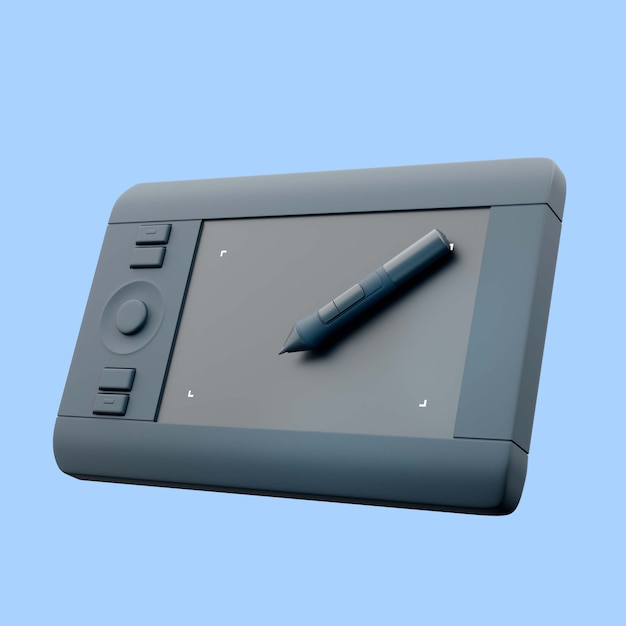Renderización 3D de un elemento de diseño gráfico