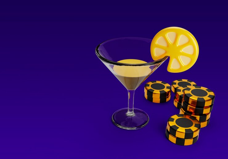 PSD gratuito renderización en 3d de los elementos del casino