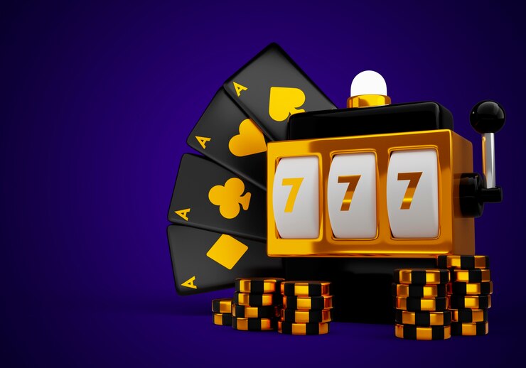PSD gratuito renderización en 3d de los elementos del casino
