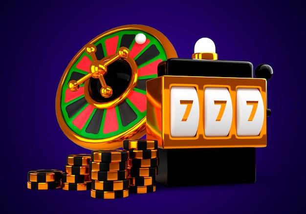 Renderización en 3D de los elementos del casino