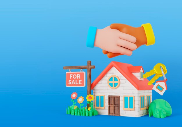 Renderización en 3D del fondo inmobiliario