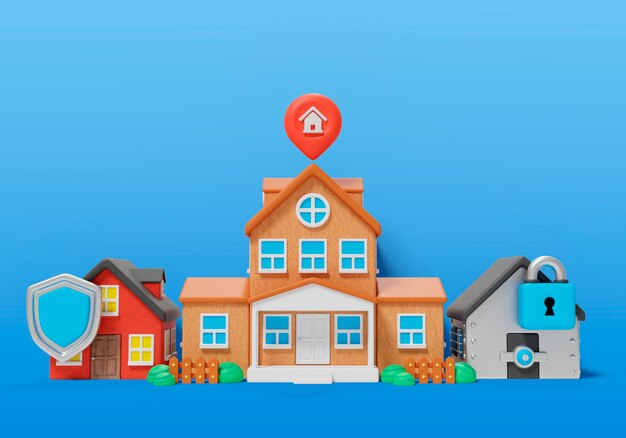 Renderización en 3D del fondo inmobiliario