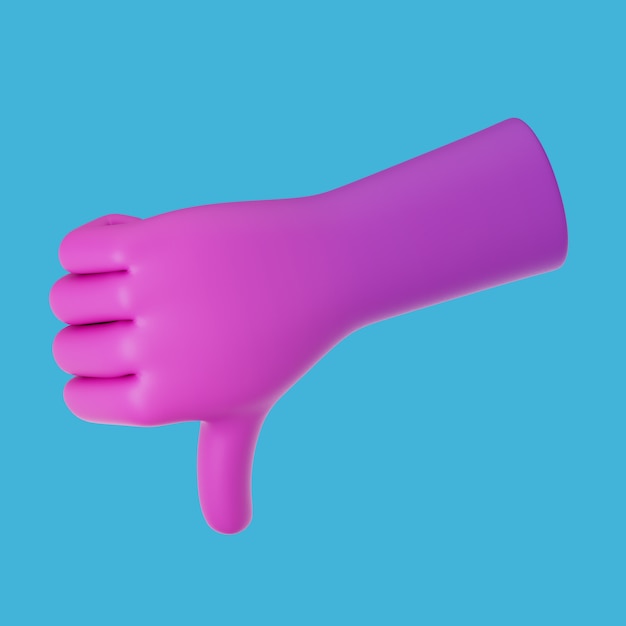 Renderización en 3D del gesto de la mano