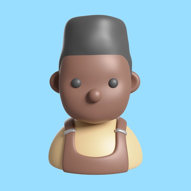 Renderización 3D del icono de la cafetería