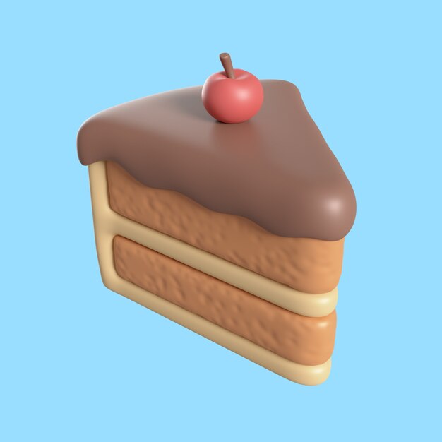 Renderización 3D del icono de la cafetería