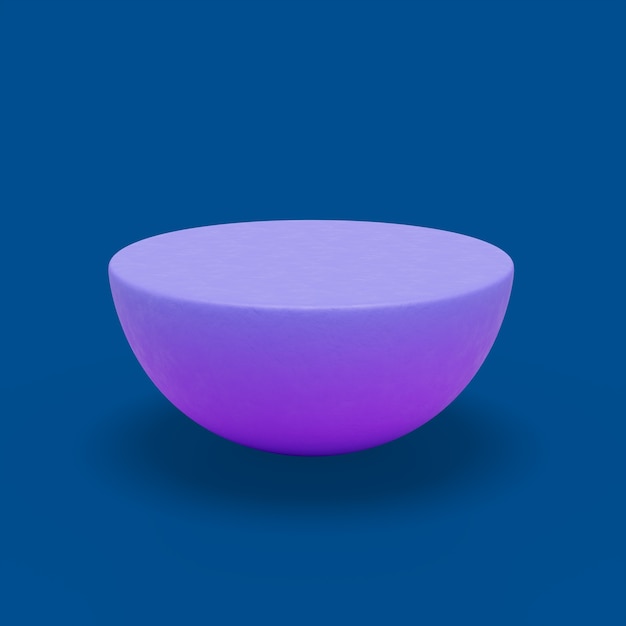 Renderización en 3D del icono geométrico