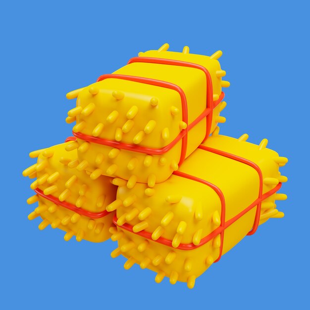 Renderización en 3D del icono de la granja