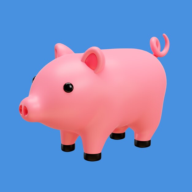 Renderización en 3D del icono de la granja