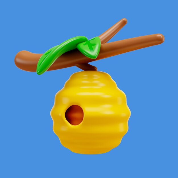 Renderización en 3D del icono de la granja