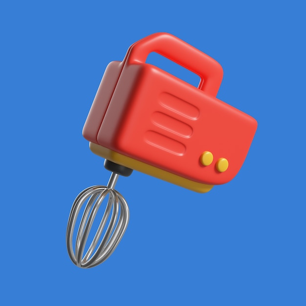 PSD gratuito renderización en 3d del icono de la herramienta de cocina.