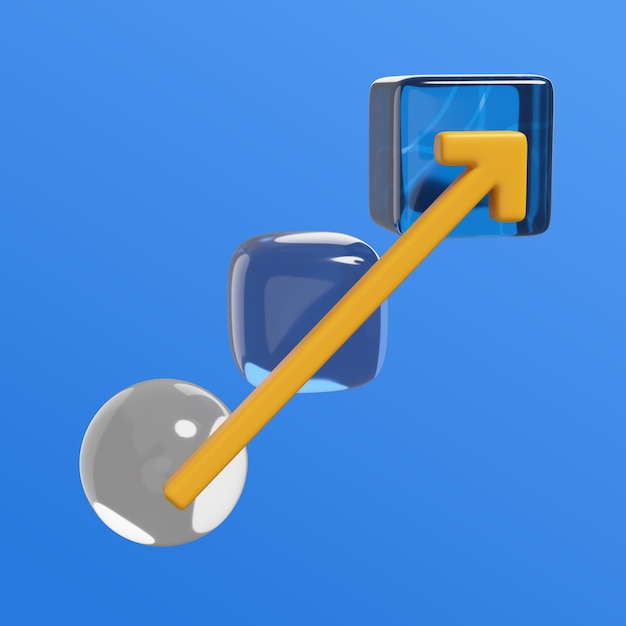 Renderización en 3D del icono de la herramienta de interfaz