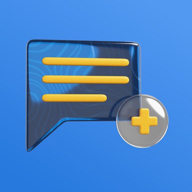 Renderización en 3D del icono de la herramienta de interfaz