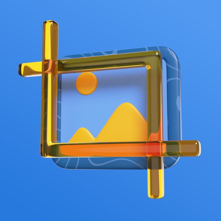 Renderización en 3D del icono de la herramienta de interfaz