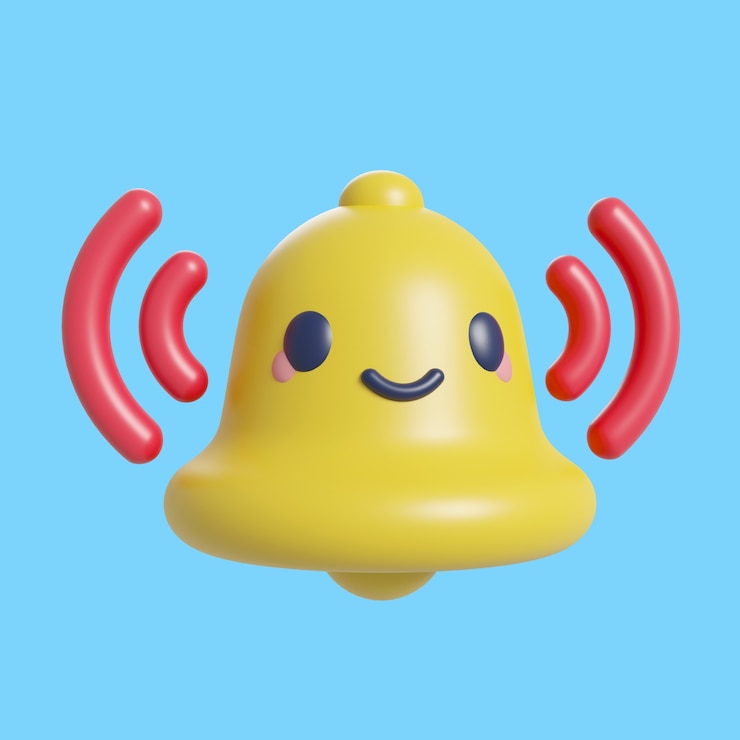 PSD gratuito renderización 3d del icono de hora y fecha de kawaii