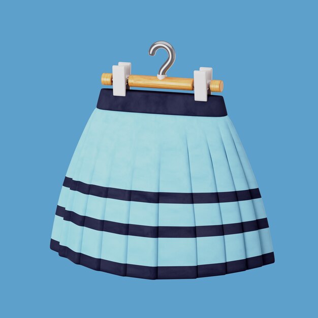 Renderización en 3D del icono de la influencia de la moda