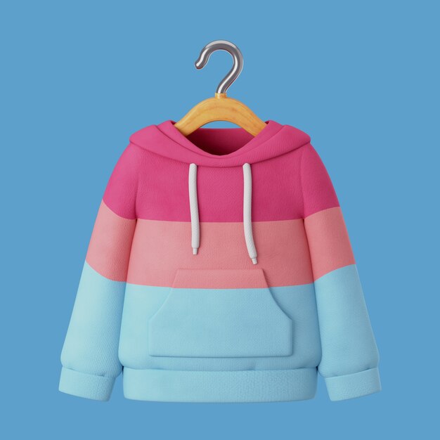 Renderización en 3D del icono de la influencia de la moda