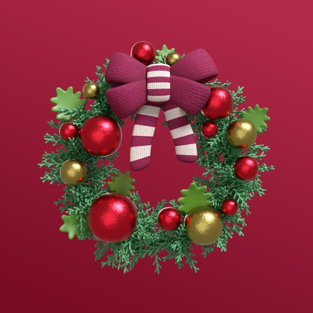 Renderización en 3D del icono de invierno