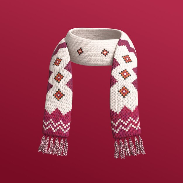 Renderización en 3D del icono de invierno