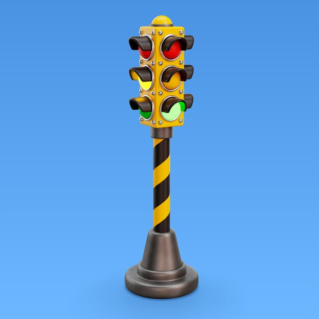 Renderización en 3D del icono del letrero de la ciudad
