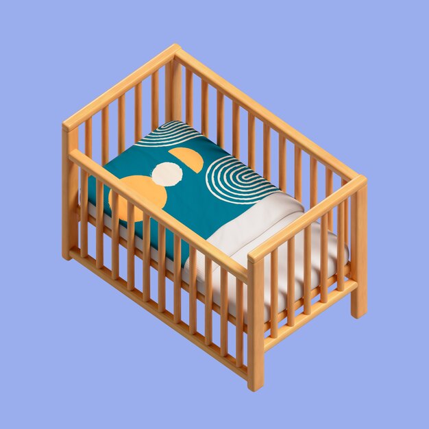Renderización en 3D del icono de los muebles