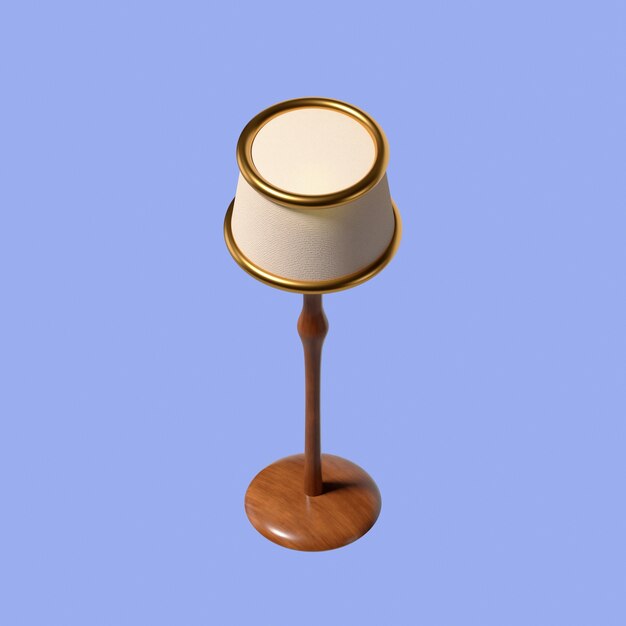 Renderización en 3D del icono de los muebles