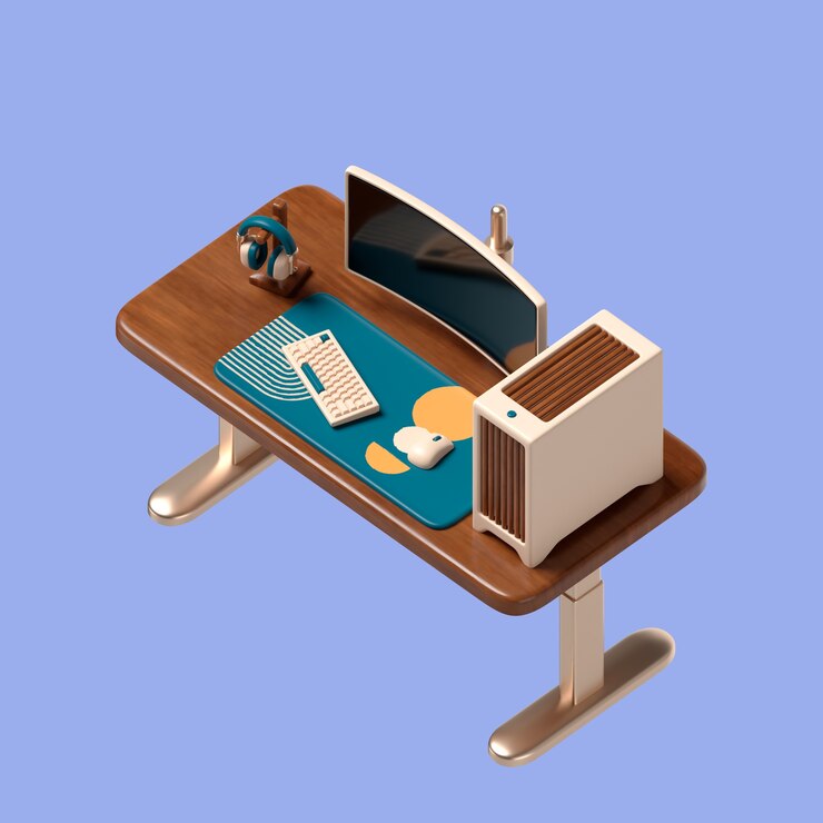 PSD gratuito renderización en 3d del icono de los muebles