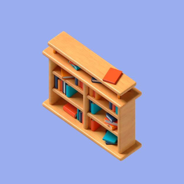 Renderización en 3D del icono de los muebles
