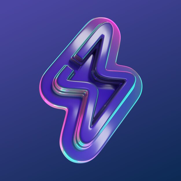 Renderización en 3D del icono de las redes sociales