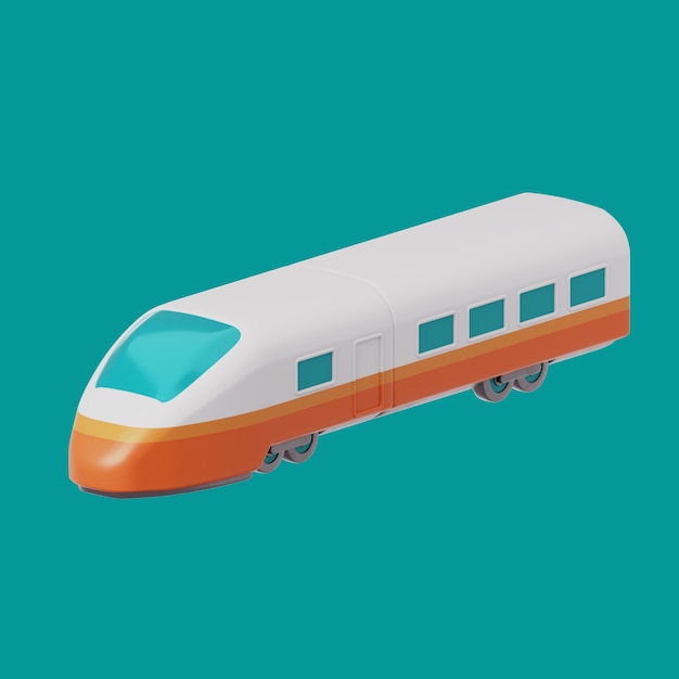 Renderización en 3D del icono de viaje