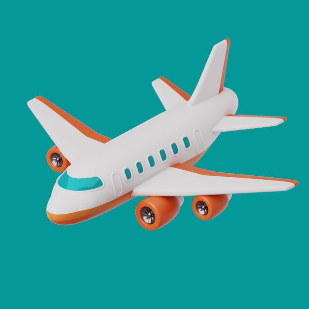 Renderización en 3D del icono de viaje