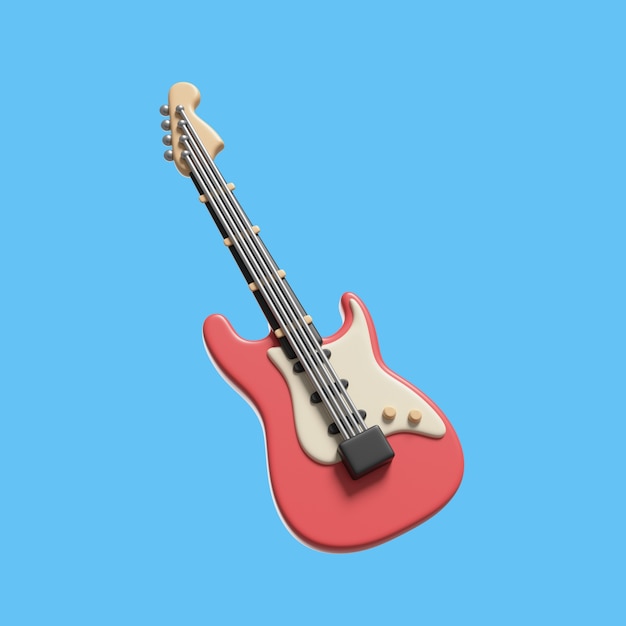 Renderización en 3D del instrumento del icono