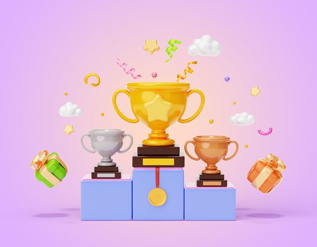 Renderización de fondo del ganador