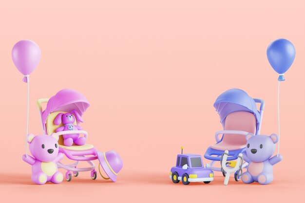 Renderización de fondo para revelar el género
