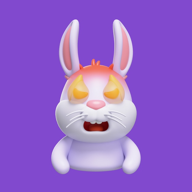 Renderización del icono del emoji del conejo