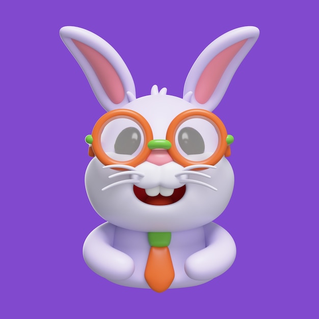 Renderización del icono del emoji del conejo