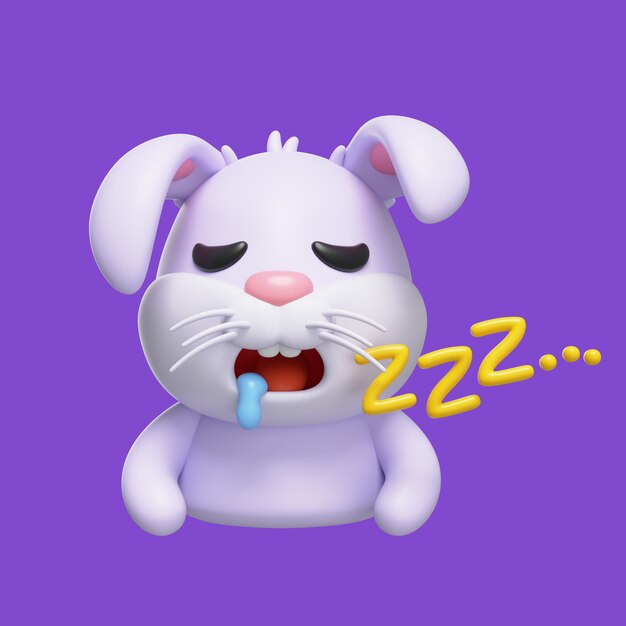 Renderización del icono del emoji del conejo